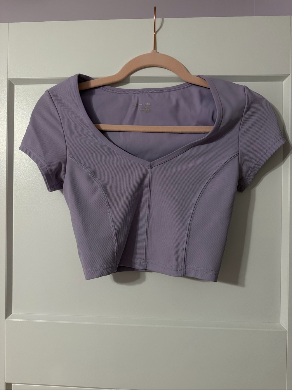 Aerie Offline lilac crop top